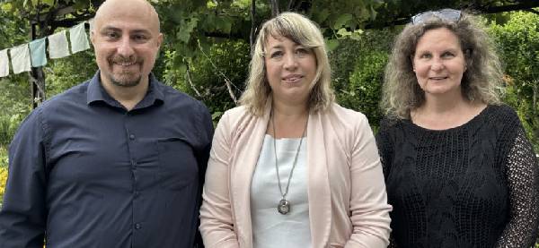 Von der SP Sevelen zur Wahl vorgeschlagen (von links): Tughan Telatar, Barbara Samu-Schneider und Manuela Camus.